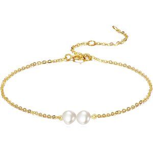 14K Gold Pearl Bracelet Women's Jewelry Novelty Gift